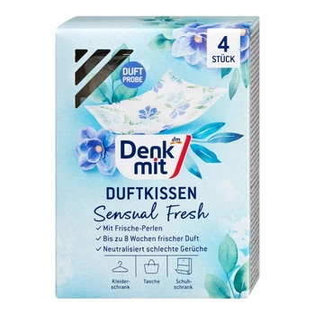 Освіжувач для шафи аромаподушечки Denkmit Wäscheduft Kissen Sensual Fresh 4 шт