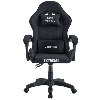 Комп'ютерне крісло тканинне Extreme VORTEX чорний для геймерів та роботи