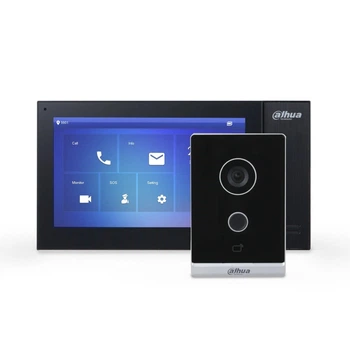 IP Wi-Fi комплект домофонии Dahua DHI-VTO2211G-WP-S2 + DHI-VTH2421FB-P