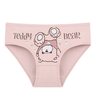 Трусы слипы для девочки с принтом Teddy BEAR - Donella - 4171PB113 - 98-104 см - Персиковый