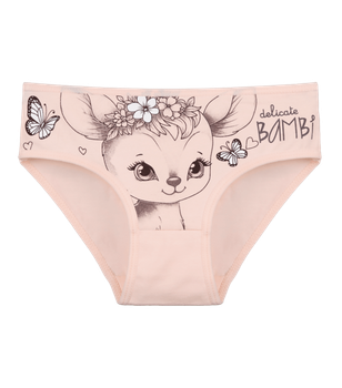 Трусы слипы для девочки с принтом BAMBi - Donella - 4171PB119 - 98-104 см - Персиковый