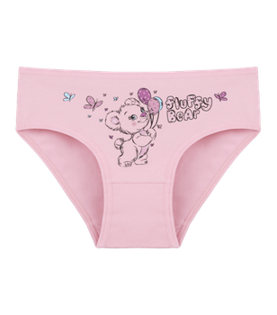Трусы слипы для девочки с принтом Fluffy Bear - Donella - 4171PB109 - 134-140 см - Розовый