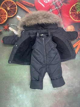 Зимовий комбінезон з курткою дитячий Look Plus чорний 80-86 см