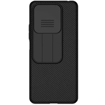 Карбоновая накладка Nillkin Camshield (шторка на камеру) для Xiaomi Redmi Note 14 5G Черный / Black