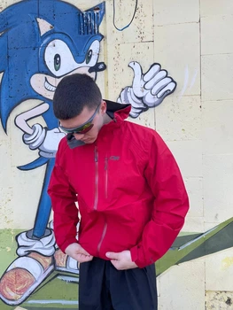 Куртка чоловіча Outdoor Research Foray 1 Gore-tex трекінгова мембрана черовного кольору в похід не промокає Розмір L