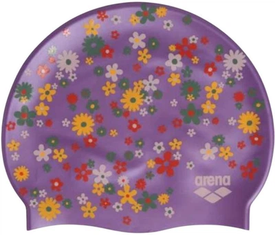 Шапка для плавания Arena PRINT 2 фиолетовый Уни OSFM 1E368-229