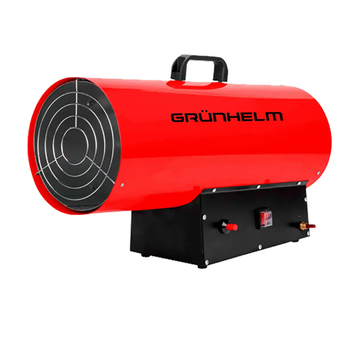 Мощный газовый обогреватель Grunhelm GGH-30 : 30 кВт, 650 м3/ч, 300 м², пропан-бутан