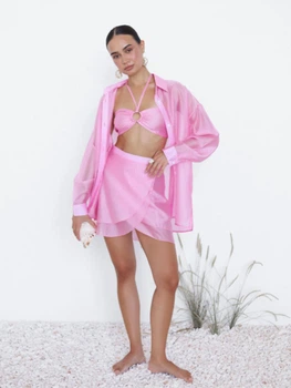 Рожевий костюм тройка Tencel Breeze Set LiLove 346 S Рожевий