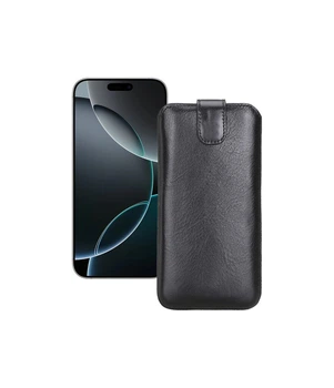 Витяжка зі шкіри для телефону Apple iPhone 16 Pro Max Чорний