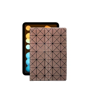 Чохол з екошкіри для планшету Apple iPad mini 2024 (A2995, A2996) Коричневий ромб