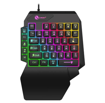Ігрова кіберспортивна міні провідна з RGB підсвіткою клавіатура Limeide GK103S