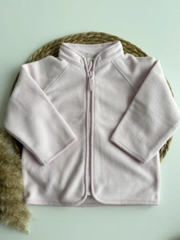Кофта дитяча флісова H&M 98 см на блискавці рожева