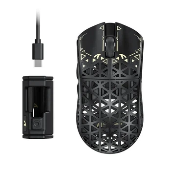 Мышь Attack Shark R5 Ultra беспроводная, игровая, carbon корпус, 2.4G, Bluetooth, 8K - Черный