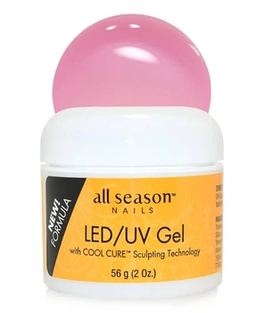 Полигель Light pink (прозрачно-розовый) All Season (56 г) для моделирования, укрепления и наращивания ногтей