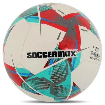 Мяч футбольный размер №5 Soccermax Soccermax All Weather 4137 White-Multicolor