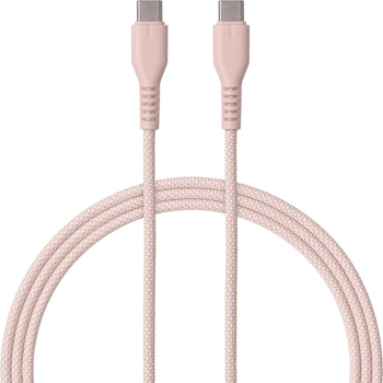 Kabel Qualo USB Type-C – USB Type-C 1.5 m Pink (5907457773097)