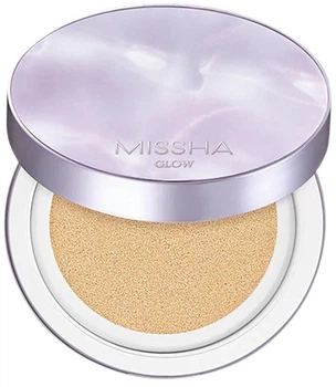 Podkład do twarzy Missha Glow Layering Fit Cushion SPF50+/PA + + + + z efektem rozjaśniającym 17 Ivory 14 g (8809747950058)