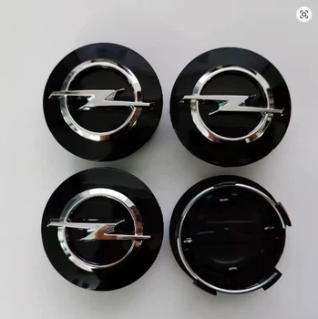 Колпачки на литые диски Opel 64x60 мм черные PA66M30 0909127953GD