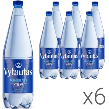 Упаковка сильногазированная минеральная вода Vytautas ПЭТ 6 шт. х 1,5 л