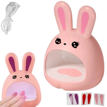 Мини-лампа Зайчик (24 вт.) на USB для сушки ногтей