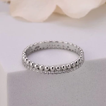 Кольцо серебряное с фианитами Гламур 925 Rhodium 18.5 размер