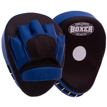 Лапа Изогнутая для бокса и единоборств BOXER 2011-01 Цвет: Синий Размер: 19 x 23 x 4см Комплектация: 1 шт.