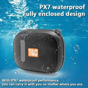 Bluetooth-колонка TG394, IPX7, з функцією speakerphone, радіо, black