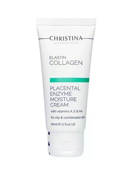 Плацентарний крем для жирної шкіри ElastinCollagenPlacental Enzyme Moisture Cream with Vit.A, E&HA, 60 мл