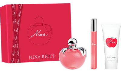 Набір для жінок Nina Ricci Nina Туалетна вода 80 мл + Мініатюрка Туалетна вода 10 мл + Лосьон для тіла 75 мл (3137370359852)