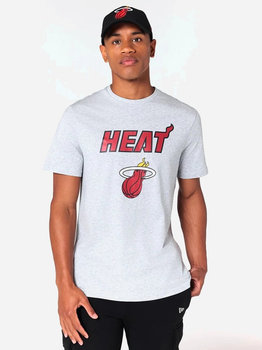 T-shirt męski bawełniany NBA Regular Heat