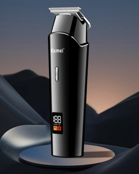 Акумуляторна машинка для стрижки Kemei KM-1113 тример Чорний