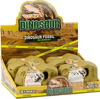 Zestaw wykopalisk LEAN Toys archeologiczny z dinozaurami skamieniałościami i czaszką 18705 (5905991018193)