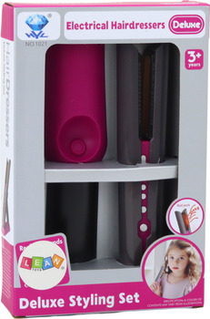 Випрямляч для іграшок LEAN Toys hairdryer with light and sound stand 19543 (5905991009184)