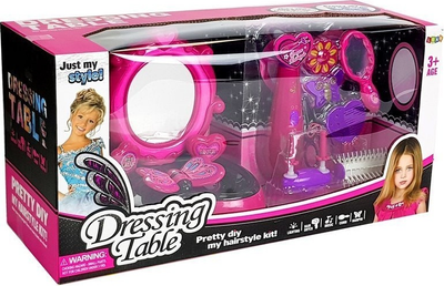 Toaletka LEAN Toys fryzjer z urządzeniem do zaplatania warkoczy i lustrem 7101 (5905884455548)