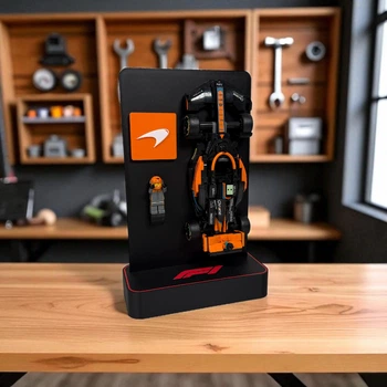 Стенд Підставка для Конструктора LEGO Speed Champions Болід F1 2023 McLaren Formula 1 (76919) - Чорний/Червоний