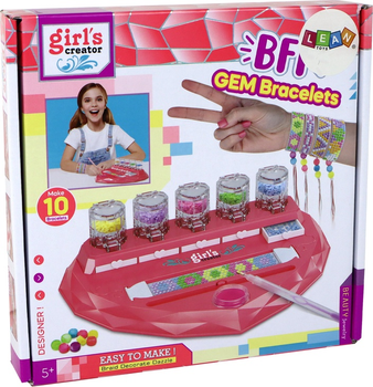 Zestaw do robienia bransoletek LEAN Toys Serce z diamencikami 15770 (5905679072783)