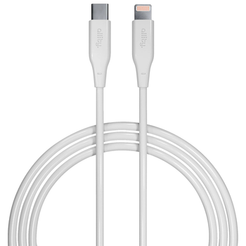 Kabel Allity AUC-02 USB-C - Lightning 1 m 27W White (5906667550207)