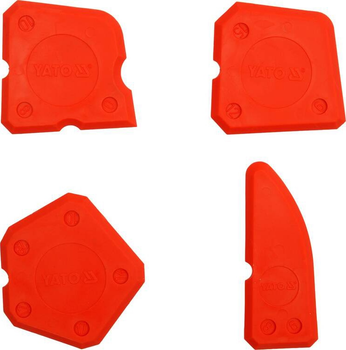 Szpachelki do silikonu Yato 100 mm 4 szt (YT-5261)
