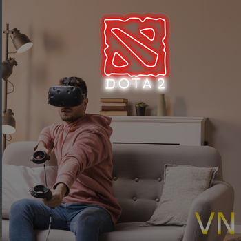Неонова вивіска "Dota 2" 30х34 см