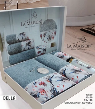 Подарочный набор полотенец La Maison 3 шт с ароматом Della Irmak