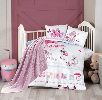 Постільна білизна для новонароджених з пледом First Choice Baby Digital Satin Nirvana Lunda