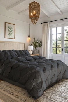 Набор одеяло Istanbul 230х250 см с подушками Private Lux Antrasit