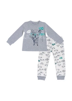 Пижама для мальчика Chicco 090.31148.091 74 см Серый
