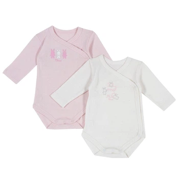 Боди 2 шт для девочки Chicco 091.11416.011 68 см Белый/Розовый