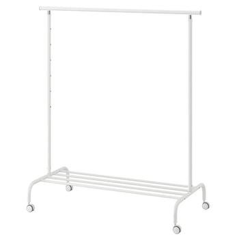 Wieszak stojący na ubrania i buty IKEA RIGGA Biały (502.316.30)