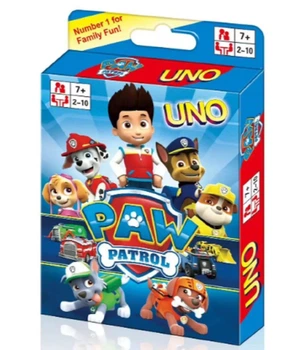 Настольная карточная игра UNO Paw Patrol уно 108 карт Щенячий патруль