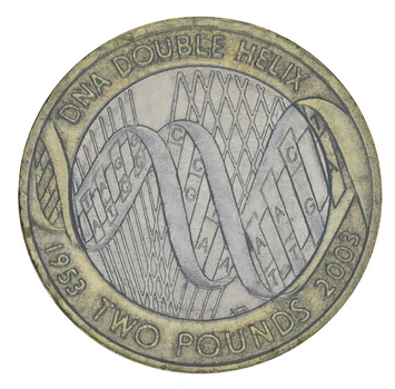 Монета Великобританія 2 фунта 2003 «ДНК» F-VF (KM#1037)