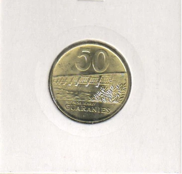 Монета Парагвай 50 гуарани 1992 UNC (KM#191)