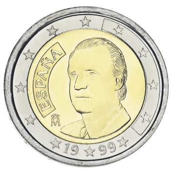 Монета Испания 2 евро 1999 Биметалл AU-UNC