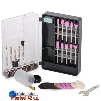 Комплект аксессуаров для гравера Intertool 42 ед. (BT-0012)